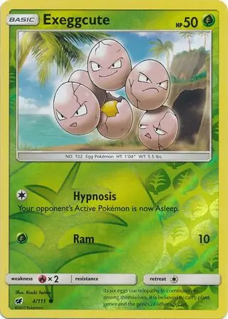 Exeggcute, catalogue front