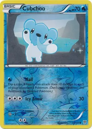 Cubchoo, catalogue front