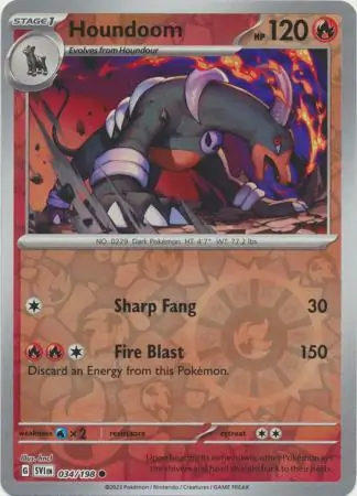 Houndoom, catalogue front