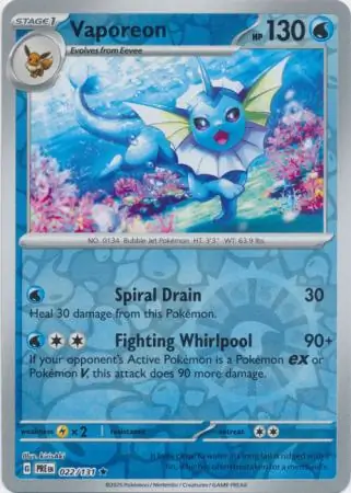 Vaporeon, catalogue front