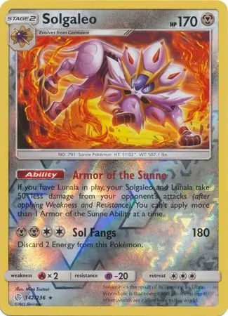 Solgaleo, catalogue front