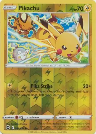 Pikachu, catalogue front