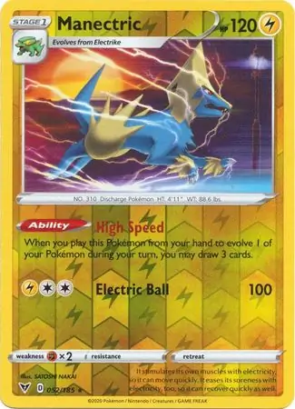 Manectric, catalogue front