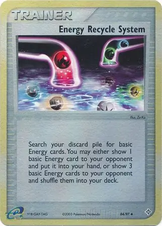 Energy Recycle System, catalogue front