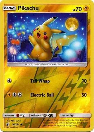 Pikachu, catalogue front