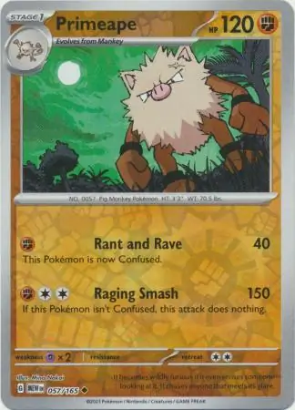 Primeape, catalogue front