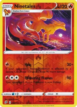 Ninetales, catalogue front