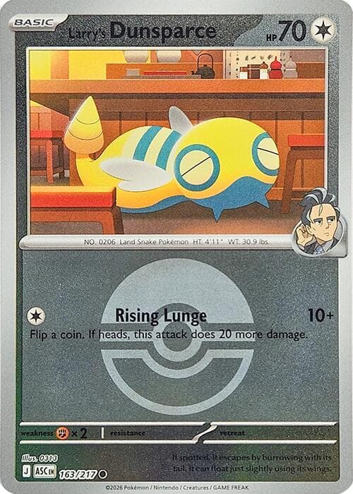 Larry's Dunsparce, catalogue front