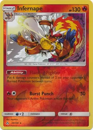 Infernape, catalogue front