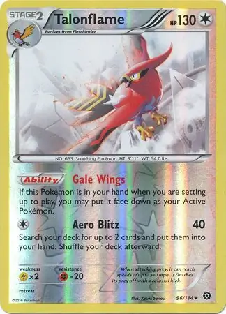 Talonflame, catalogue front