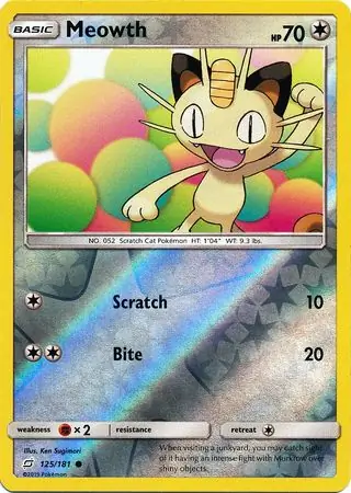 Meowth, catalogue front