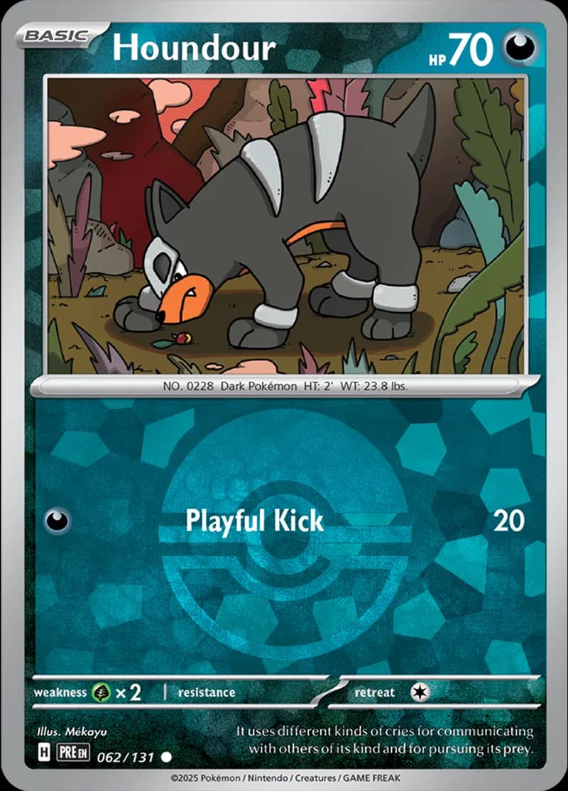 Houndour, catalogue front