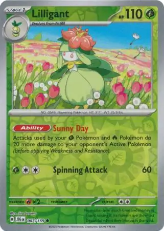 Lilligant, catalogue front