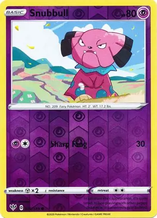 Snubbull, catalogue front