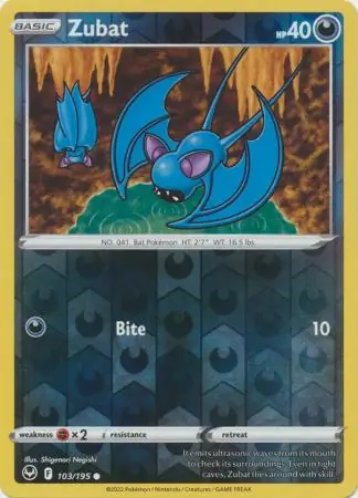Zubat, catalogue front