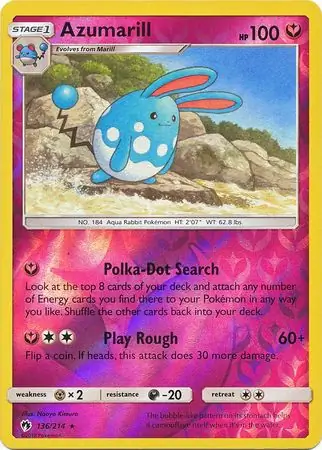 Azumarill, catalogue front