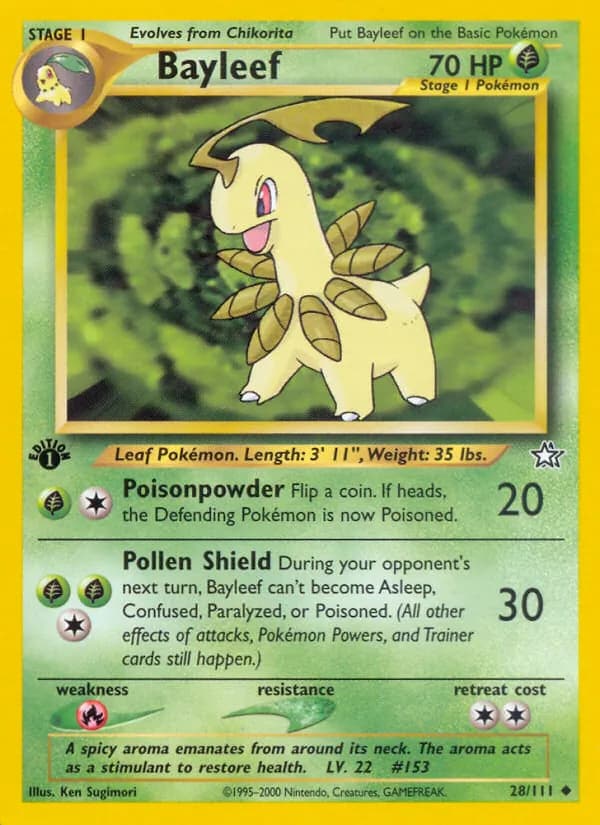 Bayleef, catalogue front