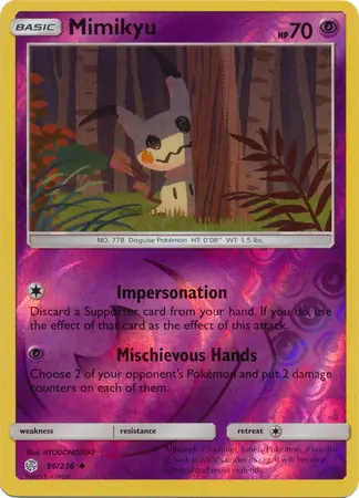 Mimikyu, catalogue front