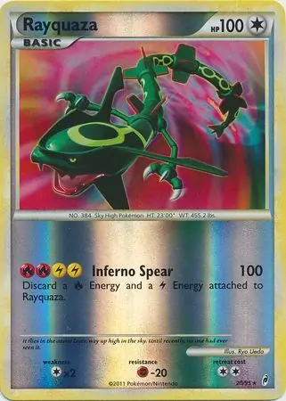 Rayquaza, catalogue front