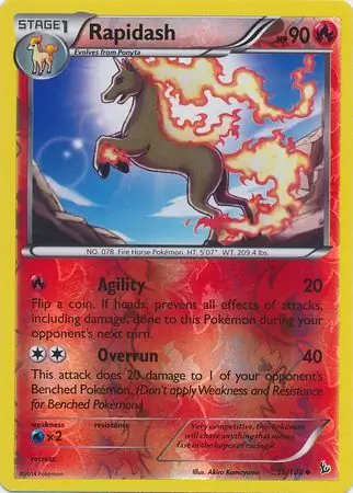 Rapidash, catalogue front
