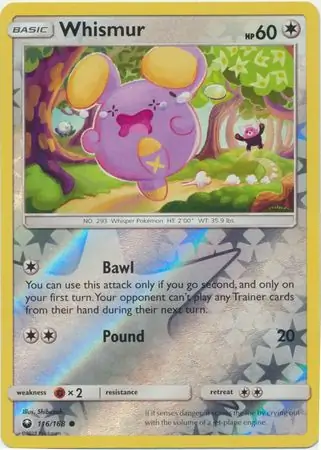 Whismur, catalogue front