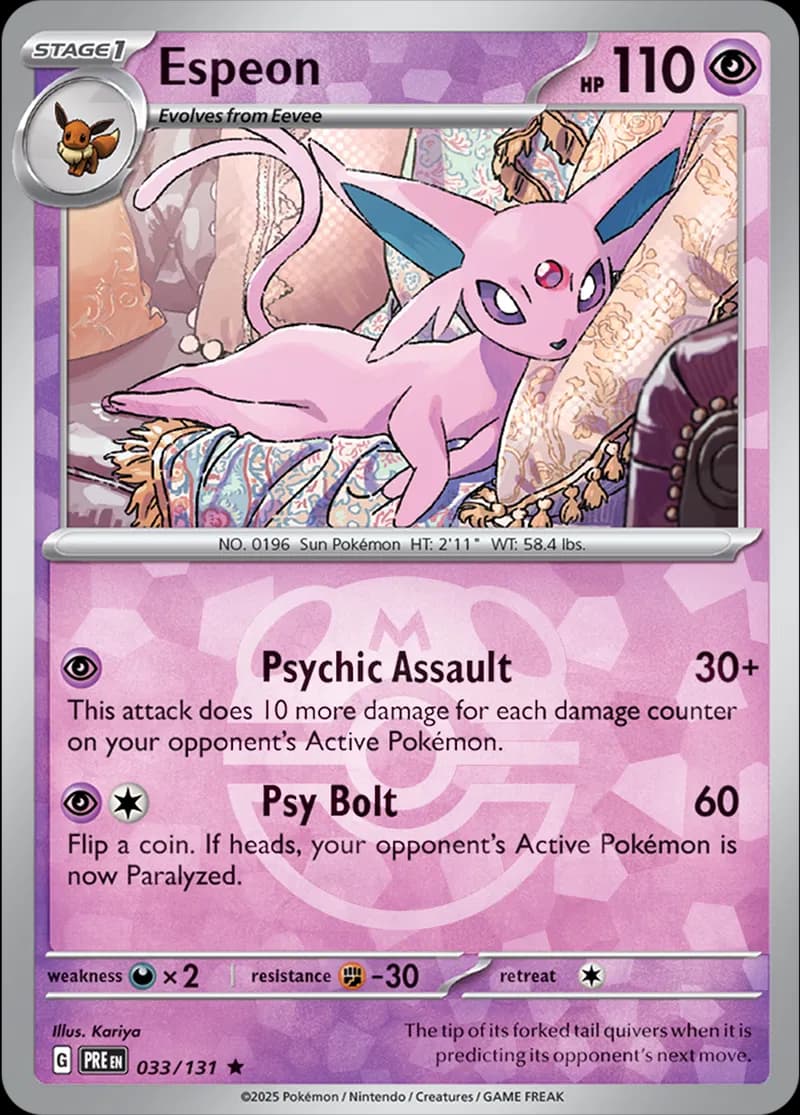 Espeon, catalogue front