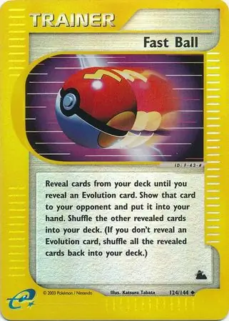 Fast Ball, catalogue front