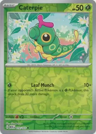 Caterpie, catalogue front