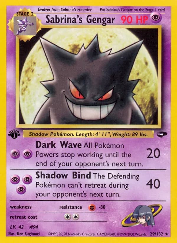 Sabrina's Gengar, catalogue front