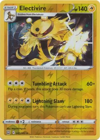 Electivire, catalogue front
