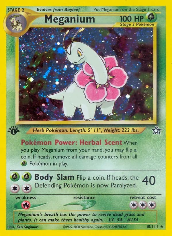Meganium, catalogue front