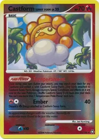 Castform Sunny Form, catalogue front
