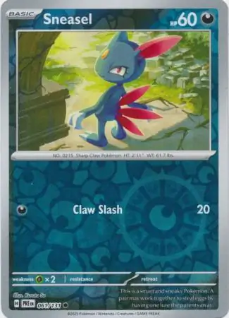 Sneasel, catalogue front