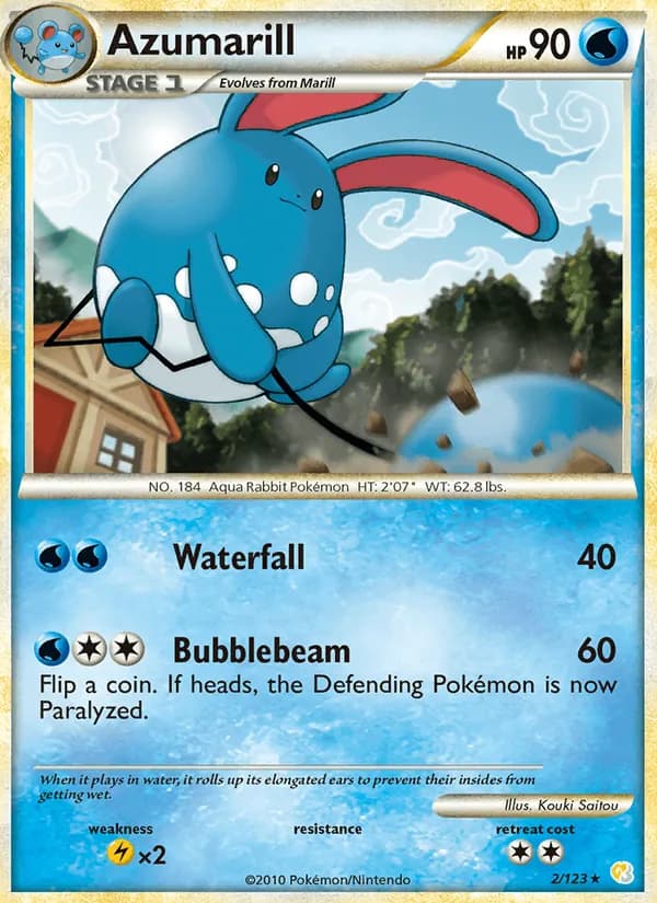 Azumarill, catalogue front