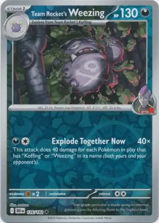 Team Rocket's Weezing, catalogue front