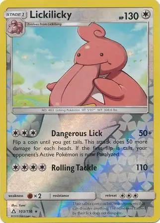 Lickilicky, catalogue front