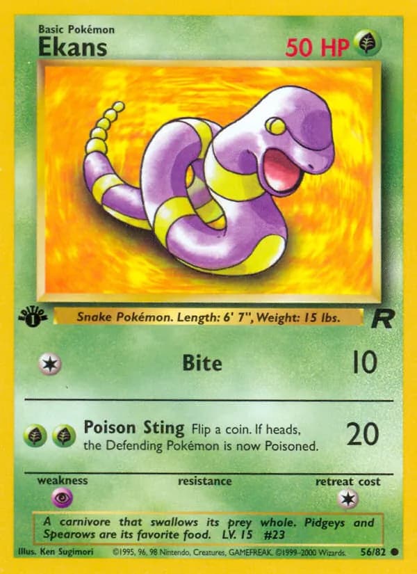Ekans, catalogue front