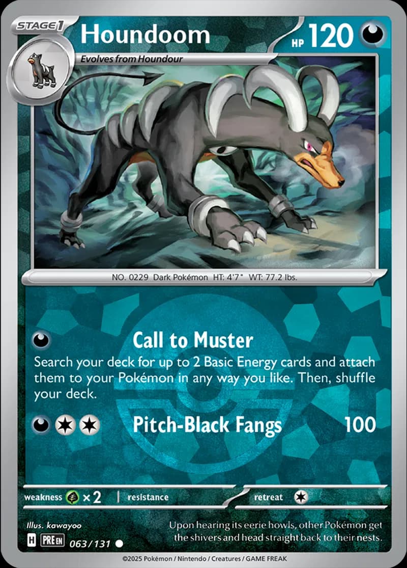 Houndoom, catalogue front