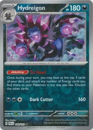 Hydreigon, catalogue front