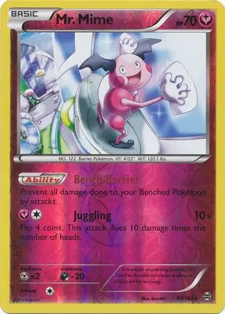 Mr. Mime, catalogue front