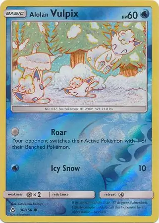 Alolan Vulpix, catalogue front