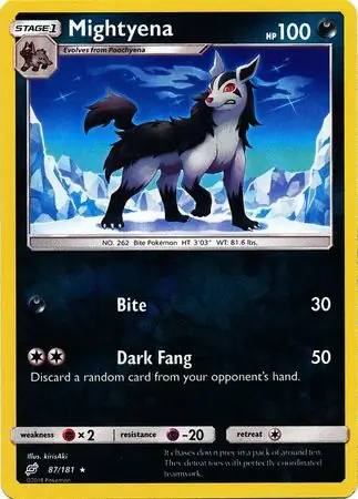 Mightyena, catalogue front