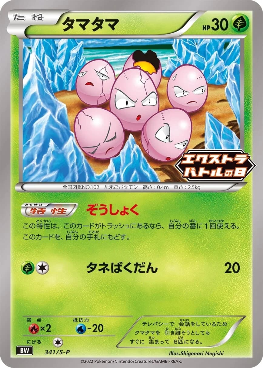 Exeggcute, catalogue front