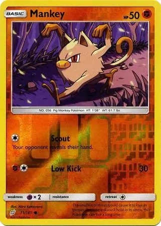 Mankey, catalogue front