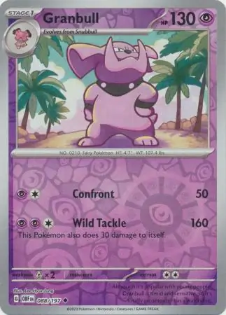 Granbull, catalogue front