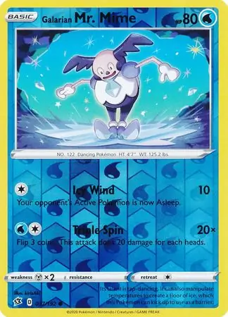 Galarian Mr. Mime, catalogue front