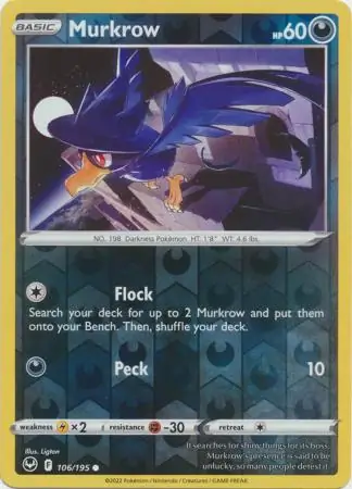 Murkrow, catalogue front