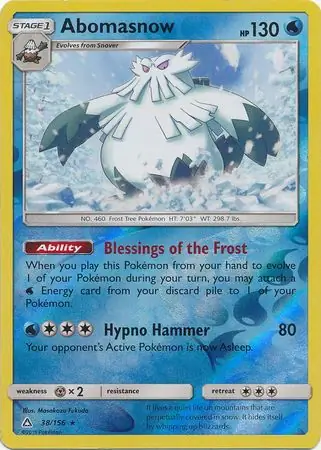 Abomasnow, catalogue front