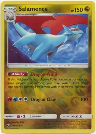 Salamence, catalogue front