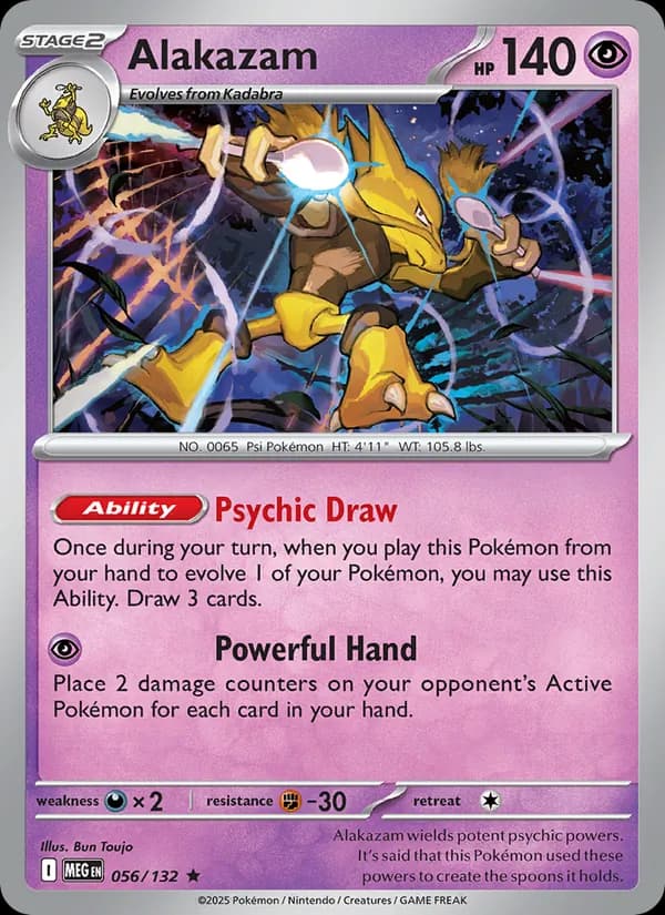 Alakazam, catalogue front